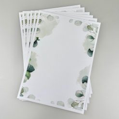 Kuverter i samme design - Eucalyptus blade